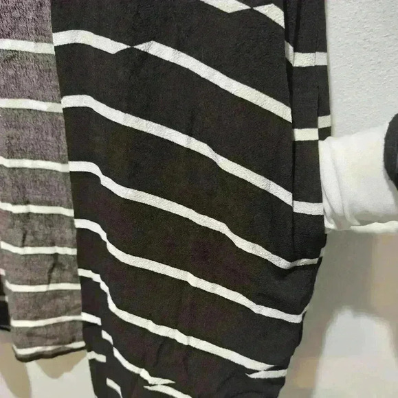 Dress Small Courier Break Stripe Black White Pockets Button Down - Picture 9 of 14